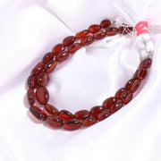 Natural Hessonite Smooth Tumble Shape Beads, Hessonite Plain Nuggets Beads for Jewelry Making, 8-15 MM, 8 Inches