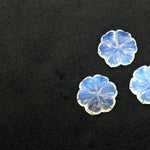 Load image into Gallery viewer, Natural Opalite Flower Shape Carved Gemstone, Flower Shape Carving, Opalite Carved Gemstone For Jewlery 17 mm, Craft Making Flower Charm