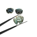 Load image into Gallery viewer, Carved Labradorite Fish Shape Gemstone, Flashy Labradorite Fish Shape Stone, 19X21 MM Loose Gemstone Fishes for Jewelry Making, Mermaid Fish