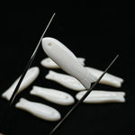 Load image into Gallery viewer, Carved Mother of Pearl Fish Beads, 30mm Gemstone Briolette