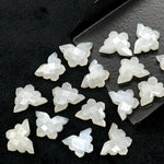 Load image into Gallery viewer, Natural White Moonstone Butterfly Shape Carving Beads, Faceted Butterfly Gemstone, Animal Carving Beads For Jewelry, Charm Beads 14x10MM