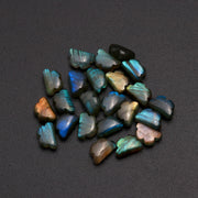 Flashy Labradorite Clouds Shape Gemstone Beads, Labradorite Smooth Cloud Briolette's, Rainy Black Rainbow Cloud for Jewelry Making, 12 MM