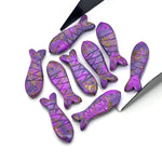 Load image into Gallery viewer, Mohave Purple Turquoise Fish Carving: Gemstone Jewelry Charm