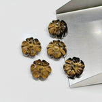Load image into Gallery viewer, 2,3,4,5,6 pcs  100% Natural Smokey  Quartz  Fancy Shape Carved Gemstone, Fancy Shape Carving, Carved Gemstone For Jewellery 12 mm