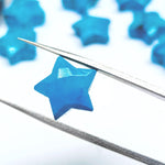 Load image into Gallery viewer, Blue Turquoise Star Shape Beads, Hand Carved Faceted Star Shape Briolettes, Star Shape Gemstone Charms, 10 MM Turquoise Star for Jewelry