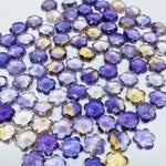 Load image into Gallery viewer, 2,3,4,5 Pcs Natural Ametrine Hand Carved Flower Shape, Carved Flower Shape Gemstone For Jewellery, Flower Shape Gemstone, 10 mm