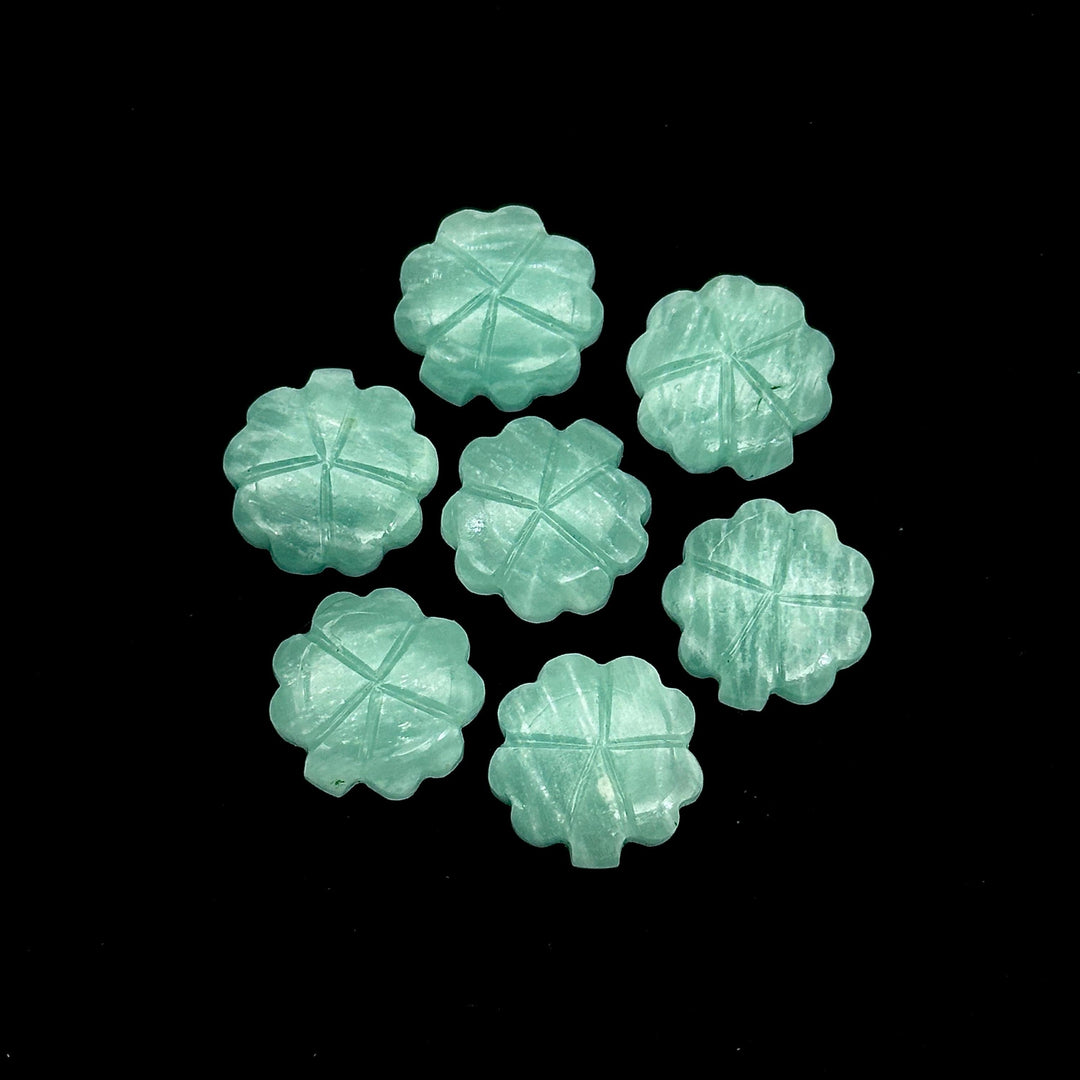 AAA Amazonite Flower Shape Beads, Natural Amazonite Flower Carving Stone, Wholesale Jewelry & Craft Charms, 14 MM, Beading Beads