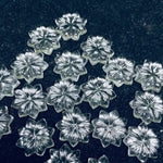 Load image into Gallery viewer, 1,2,3,4,5 pcs 100% Natural Crystal Quartz  Flower Shape Carved Gemstone, Flower Shape Carving, Carved Gemstone For Jewellery  16 mm