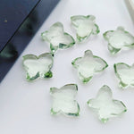 Load image into Gallery viewer, Natural Green Amethyst Butterfly Shape Carving Gemstone Beads, Hand Carved Butterfly Beads, Smooth Butterfly Jewelry Charms 13X9-14X10 MM