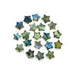 Load image into Gallery viewer, AAA Flashy Labradorite Star Shape Briolette's, Natural Labradorite Star Gemstone Beads, Faceted Labradorite Star Beads, Mini Charms 8 MM