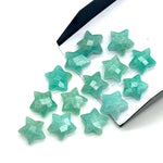 Load image into Gallery viewer, Natural Amazonite Star Shape Briolettes, Carved Star Shape Beads, Amazonite Faceted Star Charms, Wholesale Loose Beads for Jewelry, 12 MM