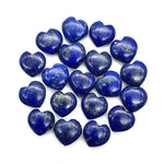 Load image into Gallery viewer, Hand Carved Lapis Lazuli Heart Beads: AAA Quality, 12mm