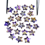 Load image into Gallery viewer, Rare Copper Amethyst Star Shape Beads, Purple Amethyst Faceted Star Beads, Gemstone Carvings Star Shape Briolette's, Star Charms 10 MM