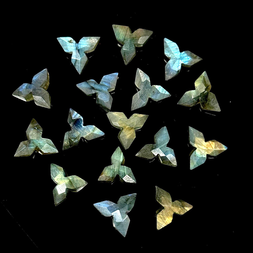 Flashy Labradorite Ninja Star Carving Beads, Labradorite Ninja Star Shape Gemstone Beads, 12 MM Jewelry Making Star Shape Briolette Beads