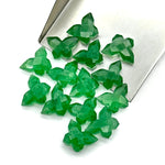 Load image into Gallery viewer, 2,3,4,5 pcs Green Strawberry Butterfly Shape Carving, Handmade Carved Butterfly Gemstone, Animal Beads For Jewelry, Fancy Beads 14x10 MM