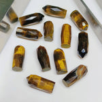 Load image into Gallery viewer, 2,3,4,5 pcs Natural Tiger Eye Faceted Pencil Shape Loose Gemstone, Tiger Eye Loose Gemstone, Gemstone For Jewellery 13.5X5.5 mm