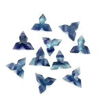 Load image into Gallery viewer, Natural Multi Fluorite Ninja Star Shape Gemstone, Fluorite Hand Carved Star Shape Beads for Jewelry Making, Faceted Briolette's, 12 MM