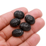 Load image into Gallery viewer, AAA Black Onyx Scarab Carved Gemstone, Natural Black Onyx Scarab Carving Beads, Insect Beads, 16X12 MM, Home Decor Crystals, Reiki Healing