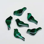 Load image into Gallery viewer, 2,3,4,5 Pcs Natural Malachite Hand Carved Bird Shape, Carved Bird Shape Gemstone For Jewellery, Bird Shape Gemstone, 20X8 mm