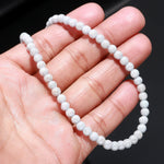 Load image into Gallery viewer, Pretty Moonstone Necklace, Coated Moonstone Round Beads Necklace, 5 MM Smooth Moonstone Necklace For Women's, Bridesmaid Gifts