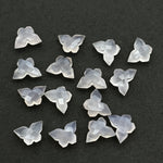 Load image into Gallery viewer, Natural Pink Chalcedony Hand Carved Butterfly , Pink Chalcedony Faceted Butterfly Briolette's, Chalcedony Loose Gemstone Charms Beads 14mm