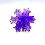 Load image into Gallery viewer, Dazzling Amethyst Snowflakes, 1 pc Natural Amethyst Snowflake Crystals, 27 MM Handmade Snowflake Carvings, Hand Carved Gemstone For Jewelry