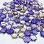Load image into Gallery viewer, 2,3,4,5 Pcs Natural Ametrine Hand Carved Flower Shape, Carved Flower Shape Gemstone For Jewellery, Flower Shape Gemstone, 10 mm