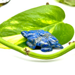 Load image into Gallery viewer, Healing Natural Lapis Lazuli Turtle Shape Gemstone Carving, 38 MM Approx Minimalist Turtle Carving Beads, Handmade Prosperity Loose Gemstone