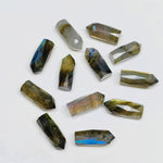 Load image into Gallery viewer, 2,3,4,5 Natural Labradorite Faceted Pencil Shape Loose Gemstone, Labradorite Loose Gemstone, Gemstone For Jewellery 13.5X5.5 mm