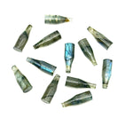 Load image into Gallery viewer, AAA+ Natural Labradorite Bottle Carving Beads, Vine Bottle Shape Carved Gemstone, Jewelry Making Charms, 7X21 MM Flashy Tiny Bottle Pendants