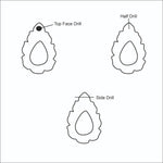Load image into Gallery viewer, 1,2,3,4,5 pcs Natural Crystal Quartz Pear Shape Carved Gemstone, Pear Shape Carving, Crystal Quartz Hand Carved Gemstone for Jewlery 18X12mm