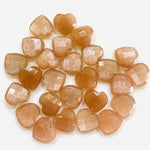Load image into Gallery viewer, 2,5,7,8,9,10 Pcs Natural Peach Moonstone Heart Shape Briolettes,  Faceted Hand Carved  heart Shape Briolettes, Heart Shape Gemstone, 10mm
