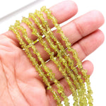 Load image into Gallery viewer, Natural Peridot Uncut Beads Strand, Green Peridot Chips Beads for Jewelry Making, 16" Inch Uncut Chip Beads, Freeform Uncuts