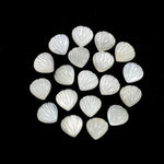 Load image into Gallery viewer, Natural White Moonstone Shell Shape Briolette's, Hand Carved Shell Beads, Fancy Shape Gemstone For Jewelry and Craft Making, 8 MM
