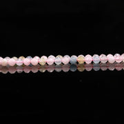 AAA Morganite Round Beads, Pink Morganite Micro Faceted Round Beads, Loose Crystal Beads for Jewelry Making, 13 Inches, 3 MM