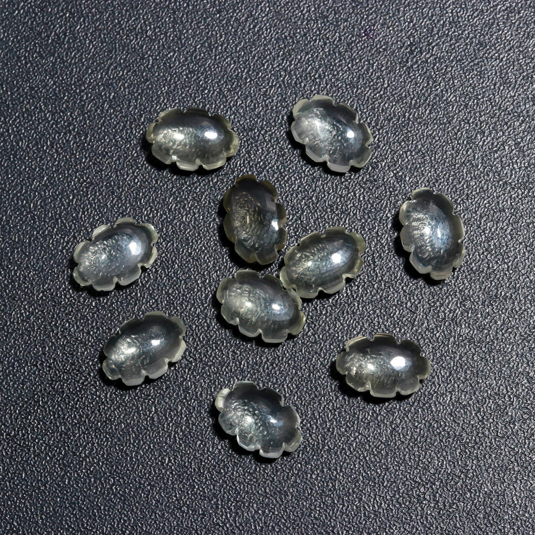 Cute Green Amethyst Clouds Shape Beads, Natural Amethyst Smooth Cloud Beads, Carved Amethyst Cloud Charms, 12 MM, Loose Carved Briolettes