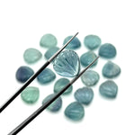 Load image into Gallery viewer, Natural Green Fluorite Seashell Shape Beads, AAA Fluorite Shell Briolette's, Shell Carving Gemstones For Jewelry 12 mm, Shell Charms Beads