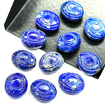 Load image into Gallery viewer, Natural Lapis Lazuli Evil Eye Briolettes Beads, Blue Lapiz Lazuli Evil Eye Carved Beads, Evil Eye Protection Gemstone Beads, 10X12 MM