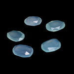 Load image into Gallery viewer, 2 pcs A-one Quality Aqua Chalcedony freeform Rosecut, Cut Stone rosecut, gemstone for jewelry,jewelry making rosecut 9X12 12X14 mm