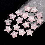 Load image into Gallery viewer, Natural Rose Quartz Star Shape Briolettes, AAA Pink Quartz Faceted Star Charms, Wholesale Loose Beads for Jewelry, 12 MM, Star Crystal Beads