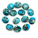 Load image into Gallery viewer, Copper Turquoise Evil Eye Shape Briolettes, AAA Turquoise Eye Shape Carved Beads, Evil Eye Protection Gemstone Beads, 12 MM, Eye Charms