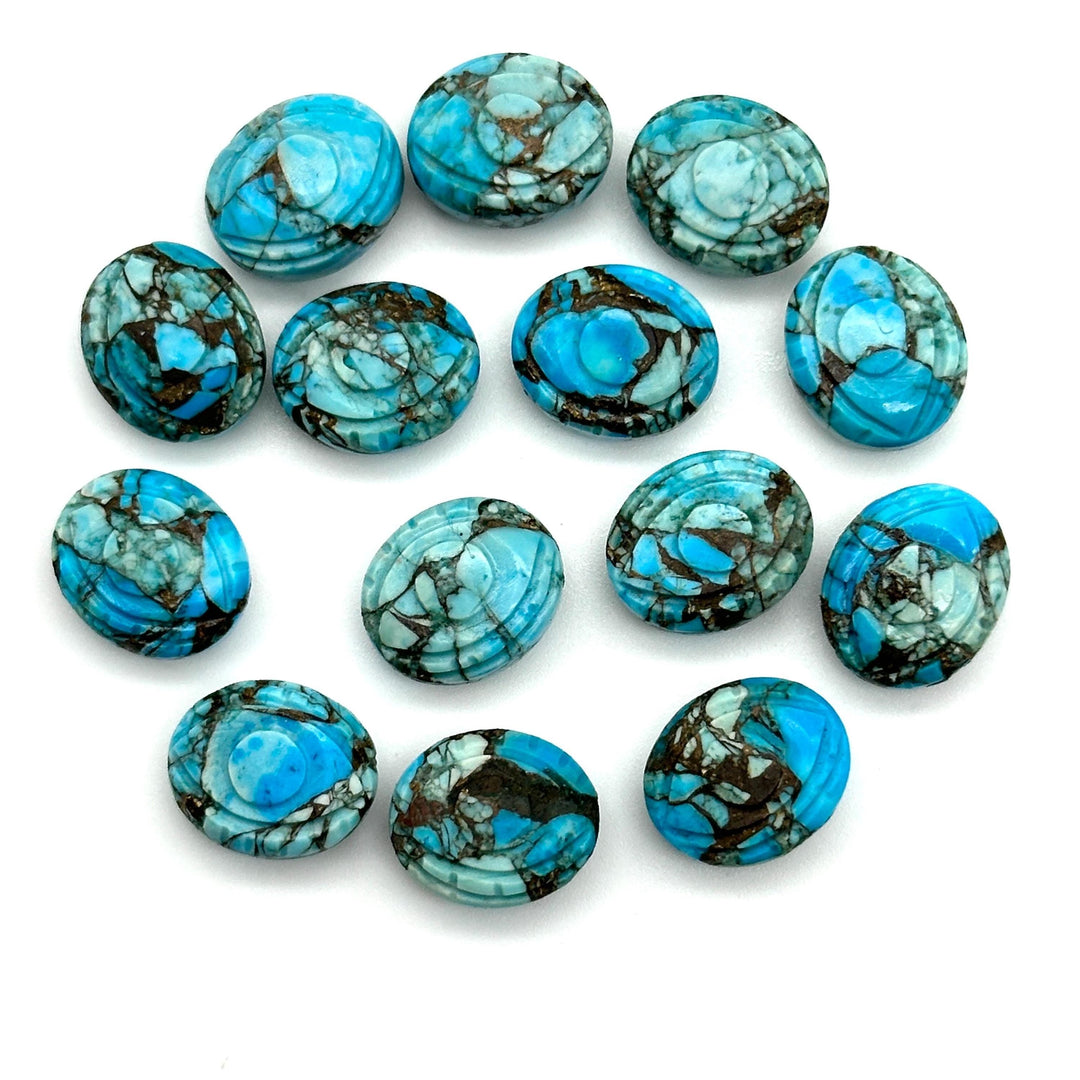 Copper Turquoise Evil Eye Shape Briolettes, AAA Turquoise Eye Shape Carved Beads, Evil Eye Protection Gemstone Beads, 12 MM, Eye Charms