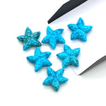 Load image into Gallery viewer, AAA Turquoise Hand Carved Star Fish Shape Beads, Blue Turquoise Star Fish Shape Gemstones, Star Fish Carvings, Rare Findings, 20 MM