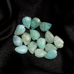 Load image into Gallery viewer, Genuine Aquamarine Leaf Shape Beads, Carved Blue Aquamarine Leaf Shape Beads, 17 MM Loose Leaf Charms for Jewelry, Gemstone Leaves Beads