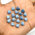 Load image into Gallery viewer, Natural Blue Opal Heart Shape Beads, AAA Blue Opal Faceted Heart Shape Briolette's, Opal Carved Gemstones, Jewelry Making Heart Charms, 8 MM