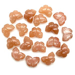 Load image into Gallery viewer, Natural Peach Moonstone Butterfly Shape Beads, Moonstone Hand Carved Butterfly Briolettes, Gemstone Carvings, 13 MM, Loose Butterfly Charms