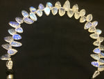 Load image into Gallery viewer, Top Quality Natural Flashy Rainbow Moonstone Leaf Shape Beads, Flashy Moonstone Briolette Beads For Jewelry, Fancy Carving Leafs 7X5 13X7 MM