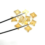 Load image into Gallery viewer, Natural Citrine Ninja Star Shape Beads, AAA Citrine Ninja Star Shape Gemstone Briolette's, 11X15 MM Jewelry Making Star Shape Gemstone Beads