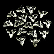 Crystal Quartz Ninja Star Carving Beads, Fancy Ninja Star Shape Gemstone Beads, 12 MM Jewelry Making Star Shape Briolette Beads