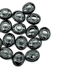 Load image into Gallery viewer, Black Onyx Evil Eye Beads, Natural Hand Carved Beads, Black Onyx Eye Shape Gemstone Beads, Evil Eye Protection Gemstone Beads, 10X12 MM